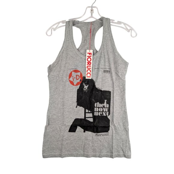 Fiorucci Shirt Womens XS Gray Naomi Campbell Tank Top NWT - Picture 1 of 8